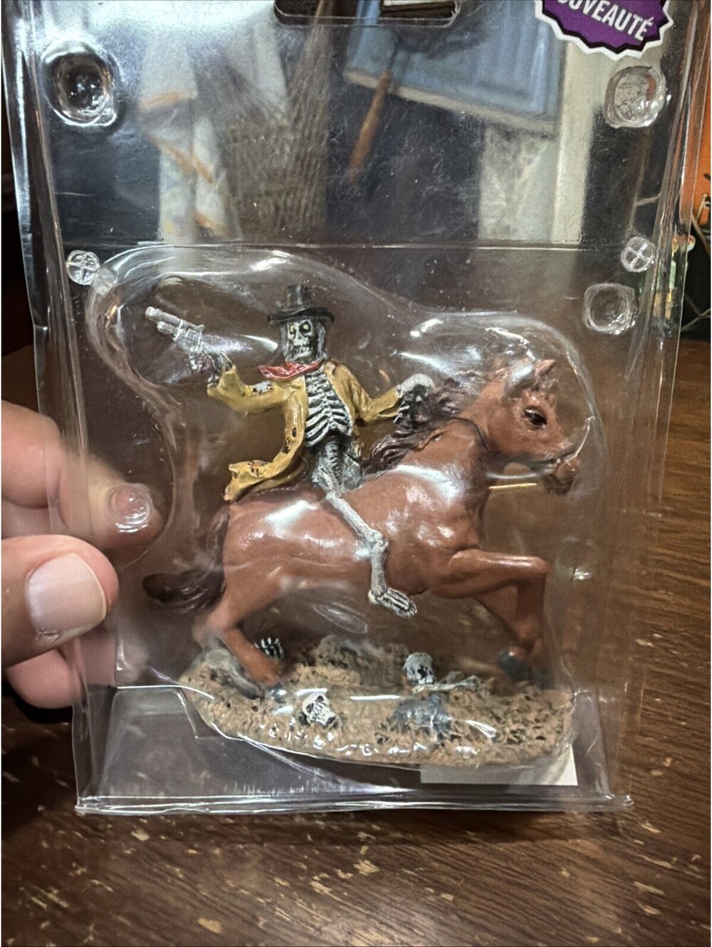 Lemax Spooky Town Trail of Terror Zombie Cowboy Horse Rider 2773
